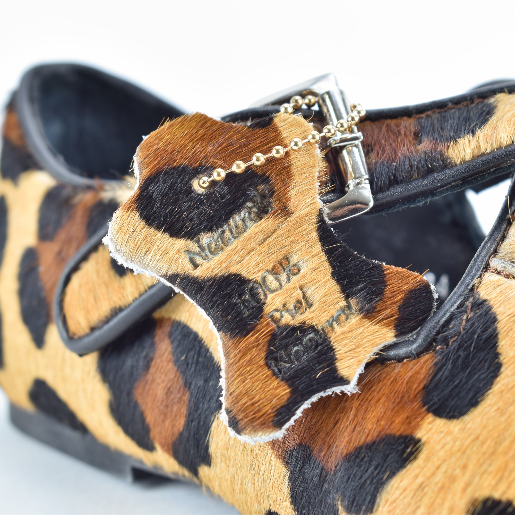 Soft Cheetah Leather Ballerina
