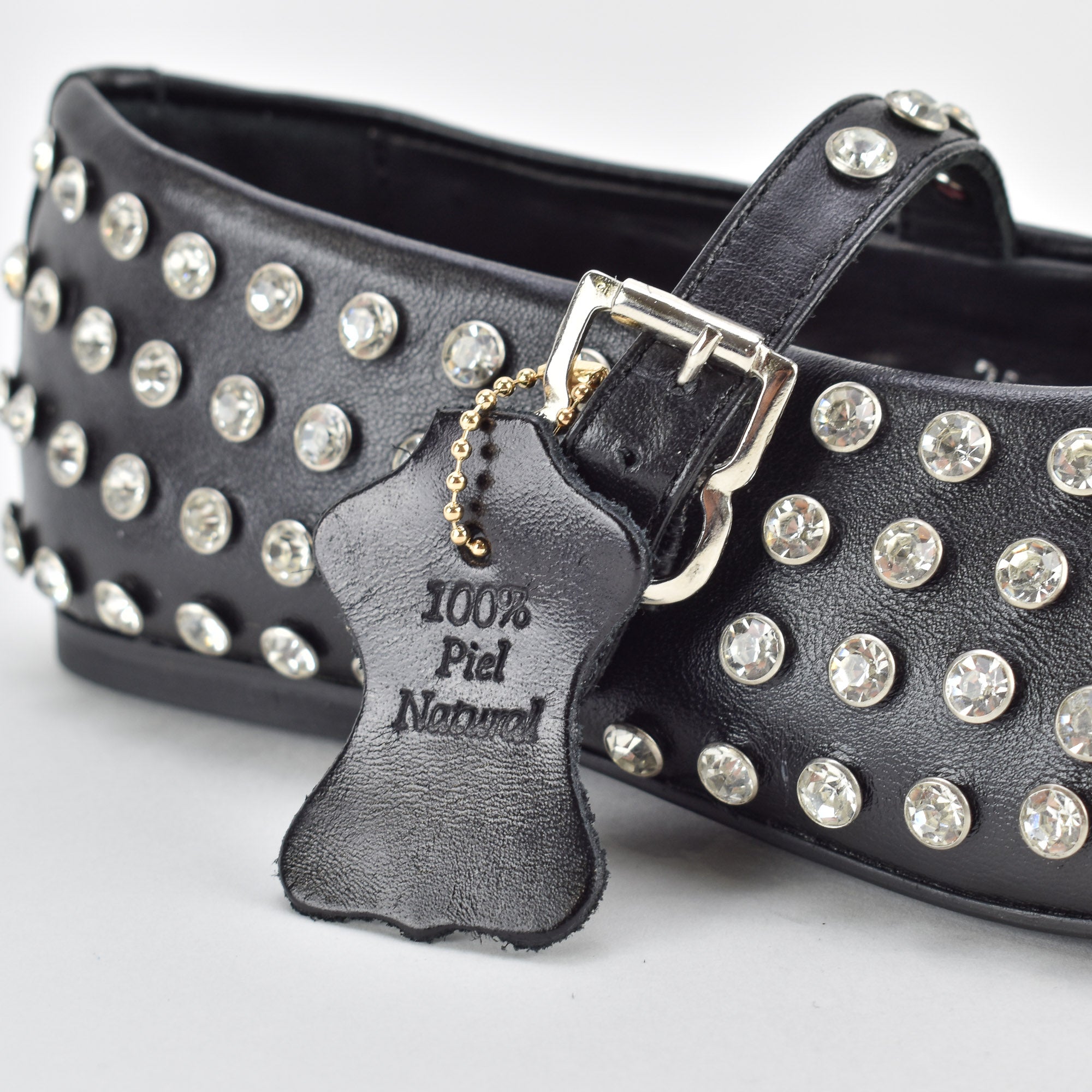 Shimmer Dark Leather Ballerina