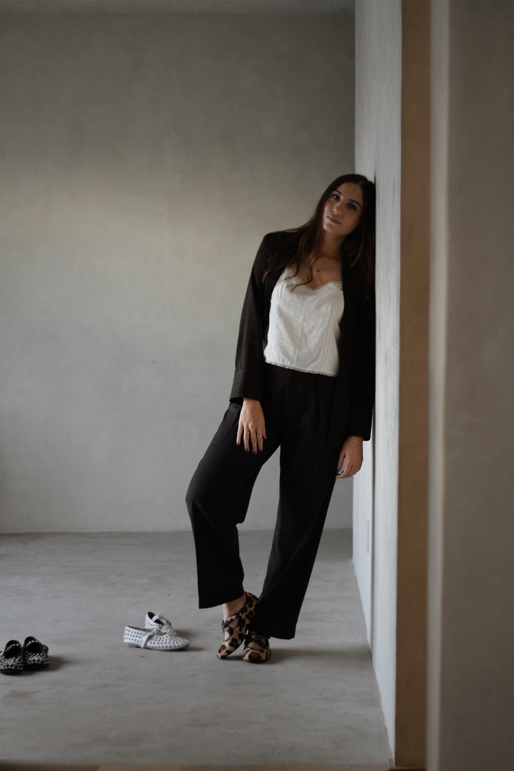 Soft Cheetah Leather Ballerina